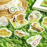 2個セット BGM ビージーエム フレークシール 今日もいい日 Good Morning Good Day シール バラ ダイカット カード 手帳 箔押し コラージュ 素材 お得 まとめ買い