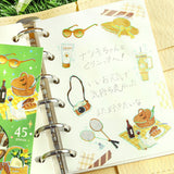 2個セット BGM ビージーエム フレークシール 今日もいい日 Good Morning Good Day シール バラ ダイカット カード 手帳 箔押し コラージュ 素材 お得 まとめ買い