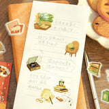 2個セット BGM ビージーエム フレークシール 今日もいい日 Good Afternoon Good Night シール バラ ダイカット カード 手帳 箔押し コラージュ 素材 お得 まとめ買い