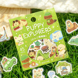 2個セット BGM ビージーエム フレークシール なりきりanimals ねこのアトリエ わんこ探検隊 シール バラ ダイカット カード 手帳 箔押し コラージュ 素材 お得 まとめ買い