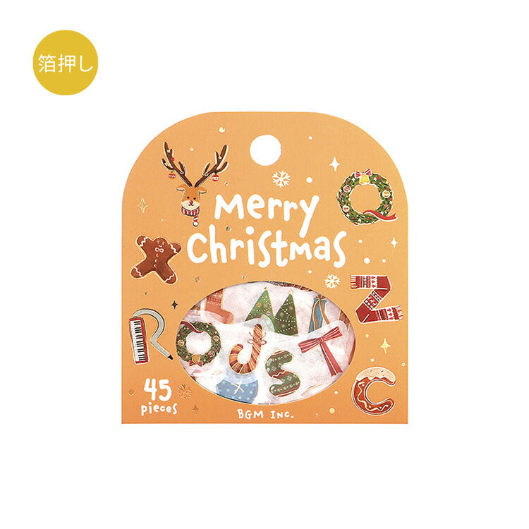 BGM Flake Sticker 45 pieces 2024 Christmas Limited