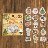 2個セット BGM ビージーエム フレークシール 2026 クリスマス限定 パーティーまであと少し クリスマスコレクション シール バラ ダイカット 箔押し お得 まとめ買い