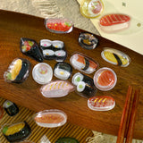 [Bis zu 2 Sets pro Person] Set mit 2 BGM 3D-Blattaufklebern Kyururun-Aufkleber Sakura Sushi