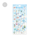 2個セット BGM ビージーエム もふっときゅるるんシール 冬限定 もふっとanimals もふっと雪だるま 3D ぷっくり ぼこぼこ ぷくぷく 立体シール スマホ デコシール デコケース お得 まとめ買い