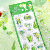 2個セット BGM ビージーエム ウォーターシール 喫茶アラモード うるうるグリーン うるうるブルー クリア カプセル 3D ぷっくり ぼこぼこ ぷくぷく 立体シール スマホ デコシール デコケース お得 まとめ買い