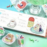 2個セット BGM ビージーエム フレークシール 喫茶アラモード ファンシーレトロ ひとやすみ甘時間 シール バラ ダイカット カード 手帳 箔押し コラージュ 素材 お得 まとめ買い