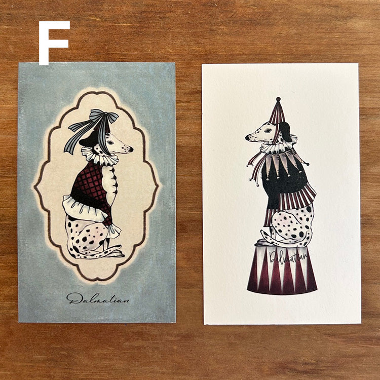 Kinotoriko card set 2 patterns x 5 cards each, 10 cards