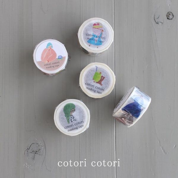 Cotori Cotori Masking Ruban dessiné avec aquarelle 25 mm x 10m