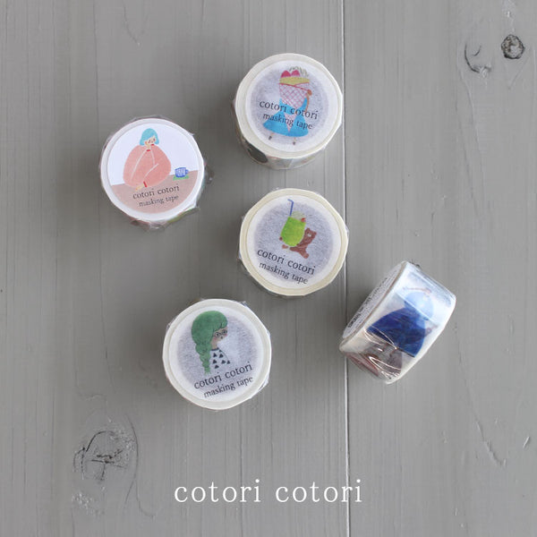 cotori cotori 水彩で描いたマスキングテープ 25mm×10m