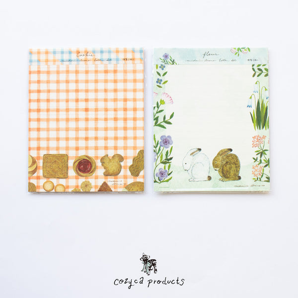 Cozyca Products Letter Set with 2 Patterns of Letterhead - Asano Midori