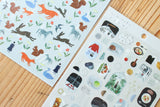 Cozyca Products コジカプロダクツ 西淑 nishi shuku シール garden SCENE ガーデン シーン ステッカー seal sticker おしゃれ かわいい