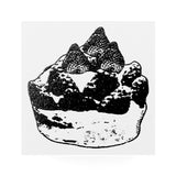 Pastelero sello erizo 20×20mm Vaso con patas Pudín Helado Pollito Pingüino Tarta de frutos rojos Campaña Pan Panqueque Crepe