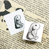 パティシエハリネズミ スタンプ 20×20mm 読書するタルトくん ぐうたらコロロ 丸チョコ 四角チョコ ハートチョコ しましまチョコ ぐうたらハリー ガチャガチャ 見上げるモカ テディベアのベビー