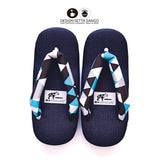 【２月発送予定】DESIGN SETTA SANGO 雪駄 せった S～3L YOTSUNOHEMI makumo ヨツノヘミ マクモ 痛くない 軽い ユニセックス ペア お揃い 高市首相着用ブランド 高市さん カジュアル ブルー 幾何学模様