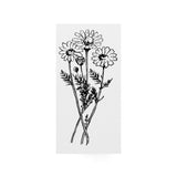 パティシエハリネズミ スタンプ 40×20mm マーガレット ミニブランコ かすみ草