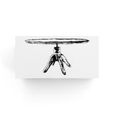 パティシエハリネズミ スタンプ 40×20mm thankyou i wish you happiness フランスパン ピクニック パントレー 平テーブル ガラスドーム