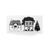 パティシエハリネズミ スタンプ 40×20mm thankyou i wish you happiness フランスパン ピクニック パントレー 平テーブル ガラスドーム