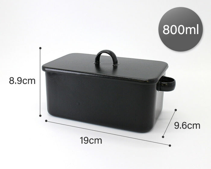 FORMLADY フォームレディ 大阪琺瑯 メスティン 黒 浅型 540ml 深型