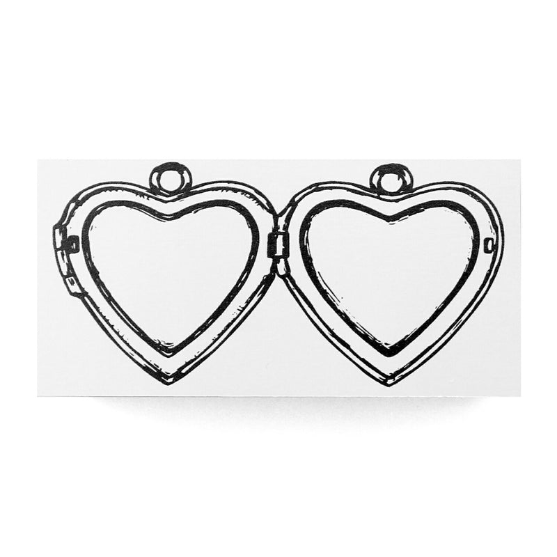 Timbre hérisson de pâtissier 60 x 30mm Coffre au trésor Couvercle de boîte au trésor Montre de poche coeur convertible Coffret cadeau couvercle de boutique