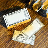 Pastry Chef Hedgehog Stamp 60 x 30mm Horizontal Cookie Tin Horizontal Cookie Tin Lid Antique Tray Tear-out Ticket