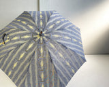 Hiraten Hiraten Parasol Banshu Ori Stripe Blue Long Umbrella 접이식 우산