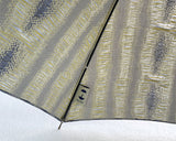 HIRATEN Hiraten parasol Banshu Ori Stripe Blue Long Parasol Folding Parasol