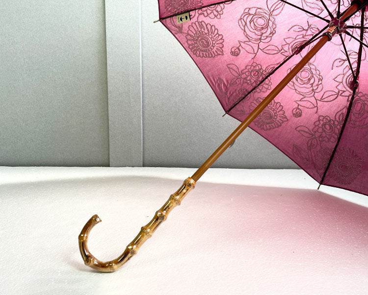 HiraTen ヒラテン 日傘 ヨーロッパの旅 長傘 折りたたみ傘 刺繍 日本製 おしゃれ ギフト プレゼント 母の日 還暦祝い 縁起物 Parasol 82-687M45 F82-687M45