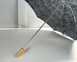 HiraTen ヒラテン 日傘 IWASA×HiraTen ネイビー 刺繍 折りたたみ傘 日本製 おしゃれ ギフト プレゼント 母の日 還暦祝い 縁起物 Parasol F82-751-378