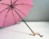 Hiraten Hiraten Parasol iwasa × Hiraten Pink Blue Square Long Umbrella 접이식 우산