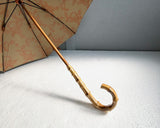 Hiraten Hiraten Parasol Sandy Beach y Solar Umbrella plegable Bordado paraguas