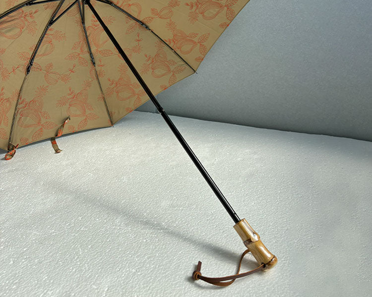 HIRATEN Hiraten parasol sandy beach and solar parasol folding parasol embroidery