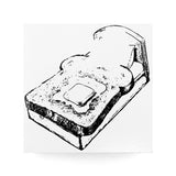 Stempel mit Igelmotiv, 58 x 58 mm, für Küche, Auto, Zitronenkranz, Wald, Erkerfenster, Kofferraum, Bäckerei, Konditorei, Regal, Brot, Futonbett