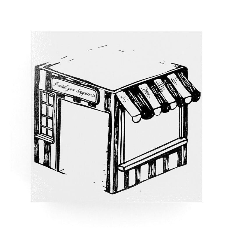 Pâtisserie Chef Hedgehog Stamp 58 x 58 mm Boîte à cadeaux