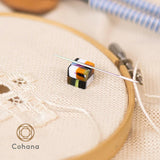 cohana コハナ 鯖江のニードルマインダー いろどり市松 あめいろ市松 針置き 針休め マグネット 幾何学模様 市松模様 小さい ミニ ピンクッション 針山 日本製 プレゼント ギフト 手芸用品 裁縫道具 かわいい おしゃれ