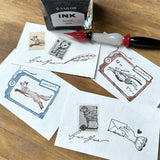 Kinotorico キノトリコ スタンプ No.56 切手フレーム はんこ かわいい ギフト 手帳 メモ デコレーション デコ