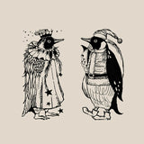 Kinotorico キノトリコ スタンプ ペンギン angel penguin ペンギン天使 santa penguin ペンギンサンタ クリスマス サンタクロース エンジェル X'mas xmas ペンギン 動物 はんこ かわいい レトロ クラシック 洋書 ギフト 手帳