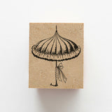 Kinotoriko Stempel Mode Vintage Botte / Bootee / Regenschirm