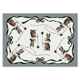 키노토리코 디자인 용지 A4사이즈 6장 토끼 펭귄 달마시안