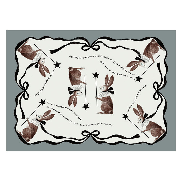 키노토리코 디자인 용지 A4사이즈 6장 토끼 펭귄 달마시안