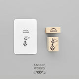 KNOOPWORKS クノープワークス スタンプ 2個セット 錨 いかり HAPPY SUMMER ハッピーサマー ANCHOR 夏 手 海 船 オーナメント 手帳 おしゃれ かわいい シンプル かっこいい はんこ ハンコ SET003