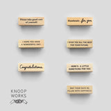 KNOOPWORKS Stamp Message STP-27