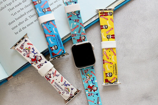 アップルウォッチ バンド コベピポ KOBEPIPO 別注デザイン オリジナル 神戸 バンド 22サイズ Apple Watch レザー 38mm 40mm 41mm 小さめ デザイナーズ おしゃれ かわいい カラフル BAND002