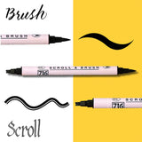 KURETAKE ZIG Twin Black Marker Set 4-Piece Set Black MSTC/4VBK