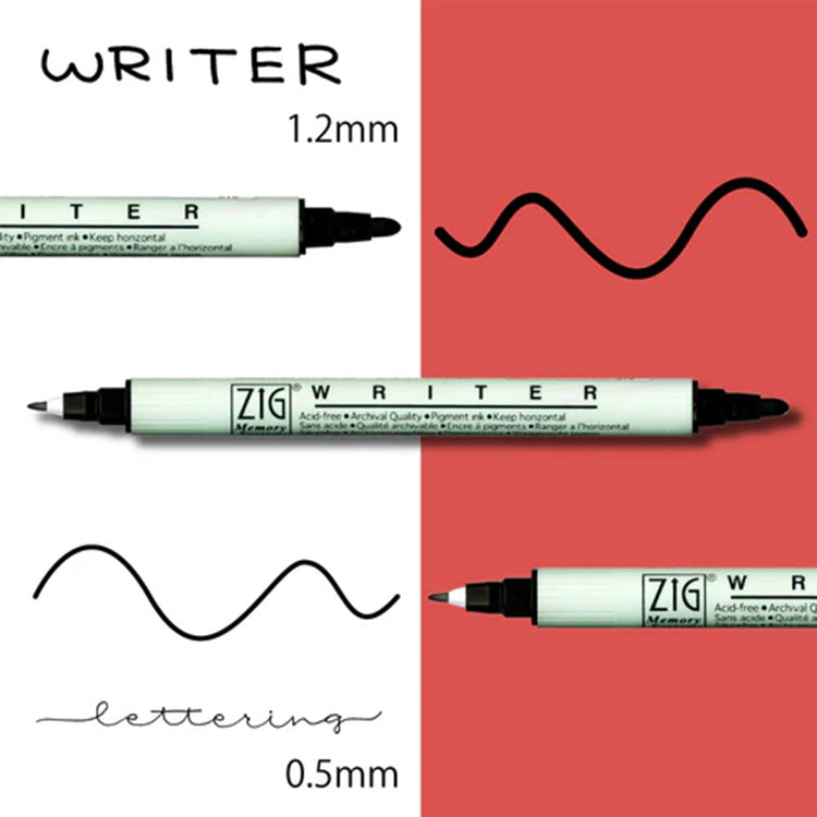 KURETAKE ZIG Twin Black Marker Set 4-Piece Set Black MSTC/4VBK