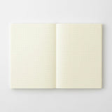 MDノート MD PRODUCT 文庫サイズ リニューアル 無罫 横罫 方眼罫 ドット方眼 A6相当 小説サイズ 持ち運び 携帯用 素朴 クリーム色 無地 罫線 読書ノート 日記帳 手帳 レシピ MDプロダクト