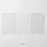 MDノート MD PRODUCT 透明カバー ペンホルダー付き A7 文庫 新書 A5 A5スクエア 1日1ページ A4変形判 PVC製 クリア クリアー スケルトン 汚れ防止 無色 MDプロダクト