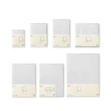 MDノート MD PRODUCT 透明カバー ペンホルダー付き A7 文庫 新書 A5 A5スクエア 1日1ページ A4変形判 PVC製 クリア クリアー スケルトン 汚れ防止 無色 MDプロダクト