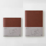 MDノート MD PRODUCT 紙ハードカバー コルドバ A5スクエア A5 ブラウン ハードタイプ 紙製 かっこいい ナチュラル ブックカバー 無地 MDプロダクト