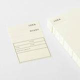 MDノート MD PRODUCT A5 1日1ページ 端カット用ミシン目入り リニューアル 無罫 ドット方眼 デイリーログ 日記 振り返りノート 日々の記録 シンプル 素朴 無地 日記帳 文具好き MDプロダクト