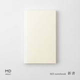 MDノート MD PRODUCT 新書サイズ リニューアル 無罫 横罫 方眼罫 ドット方眼 スリム 縦長ノート 素朴 クリーム色 無地 罫線 ログノート 旅行 日記帳 手帳 レシピ 文具好き MDプロダクト
